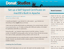 Tablet Screenshot of donatstudios.com